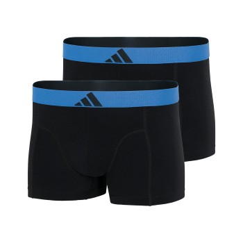 adidas 2P Active Flex Cotton Body Trunk Sort/Blå bomuld Small Herre