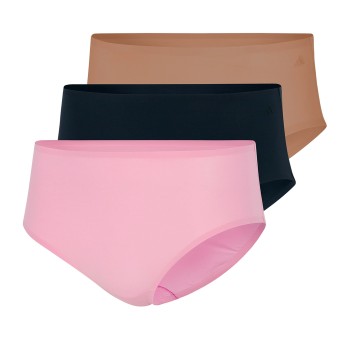 adidas Trusser 3P Sport Active Light Flex Hipsters Sort/Rosa X-Small Dame