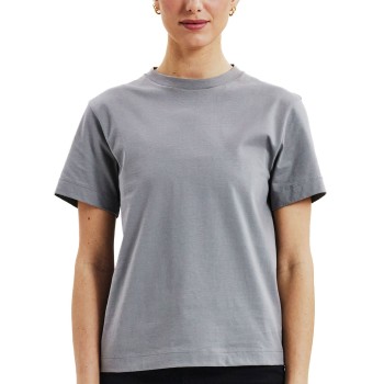 Bread & Boxers Bread and Boxers T-Shirt Classic Grå/Blå økologisk bomuld Small Dame