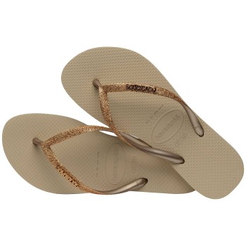 Havaianas Slim Glitter II Guld Str 41/42 Dame