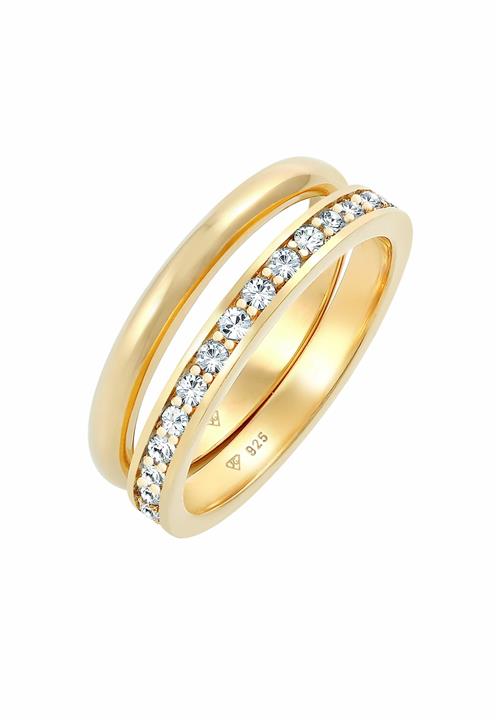 ELLI Ring 'Kristall'  guld