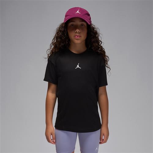 Kortærmet Jordan Sport Dri-FIT Diamond-trøje til større børn - sort