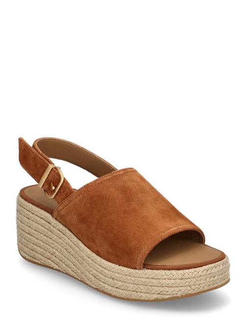 FitFlop | Platfforms  Espadrille Suede Wedge B/Strap Sandals | 39