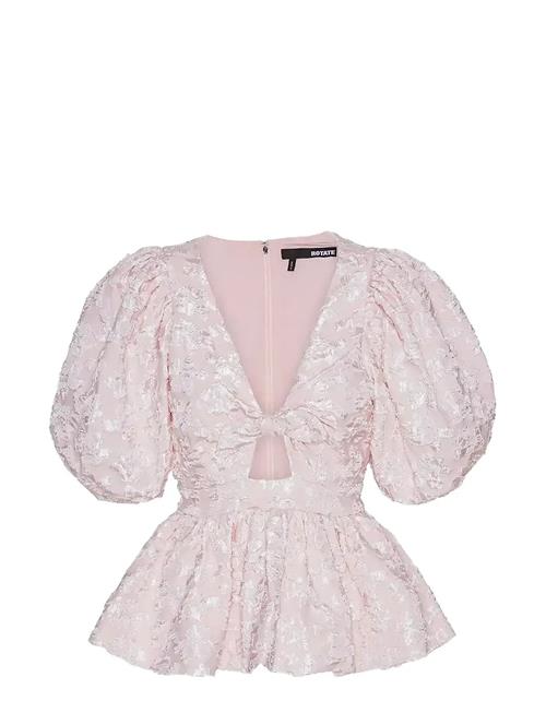 ROTATE | Jacquard Puff Sleeve Top | 38