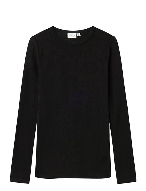 name it | Nknwax Wool Rib Ls Top | 134-140
