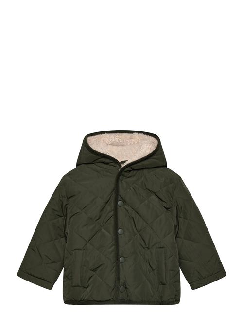 Mango | Fur-Effect Quilted Coat | 18-24M