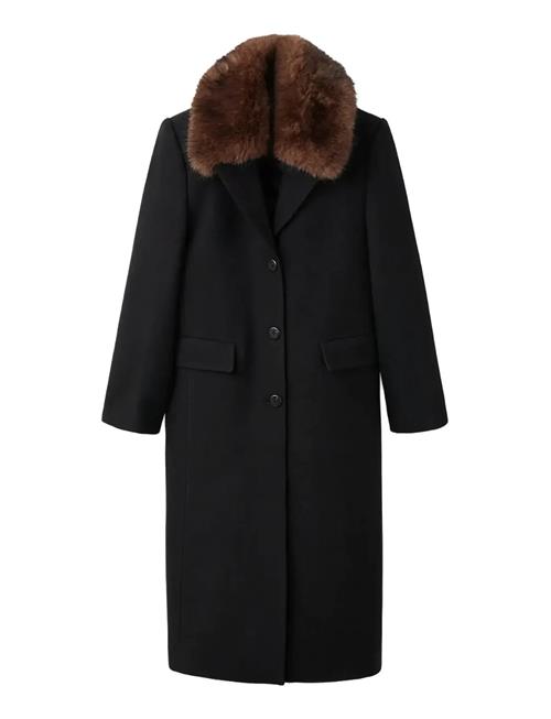 Mango | Wool Coat With Fur Collar | XS