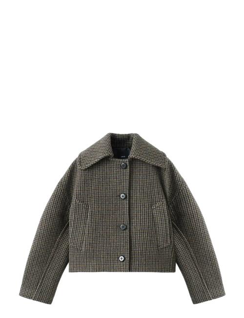 Mango | Houndstooth Wool Jacket | XL