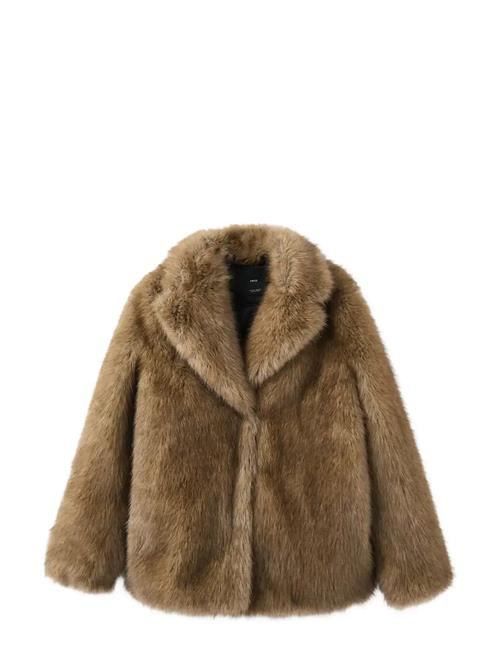 Mango | Faux-Fur Coat With Lapels | L