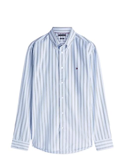 Tommy Hilfiger | Flex Poplin Bold Stripe Rf Shirt | L