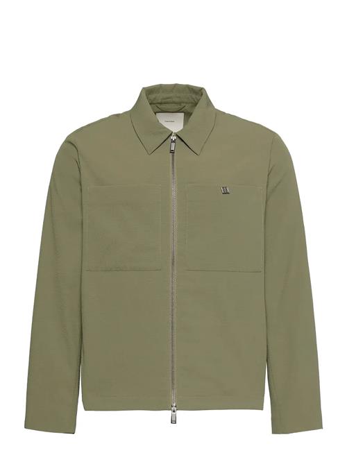 Calvin Klein | Ls Seersucker Blouson Jacket | S