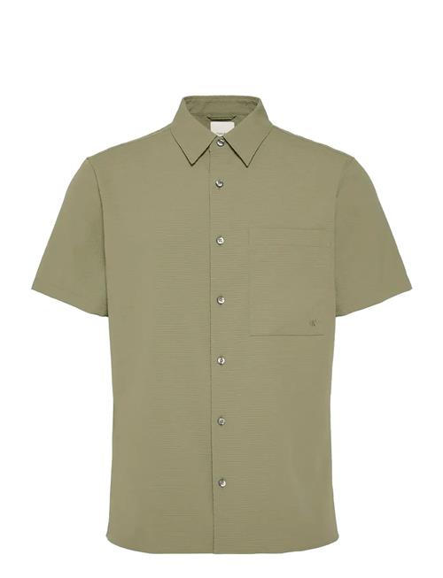Calvin Klein | Ss Solid Seersucker Classic Shir | M
