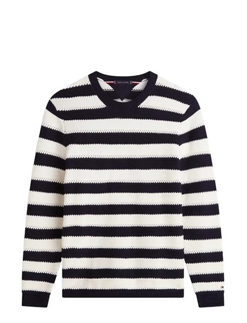 Tommy Hilfiger | Crochet Block Stripe Crew Neck | L