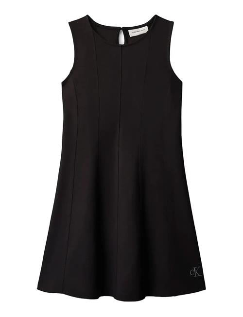 Calvin Klein | Seamed Punto Panel Slvs Dress | 140