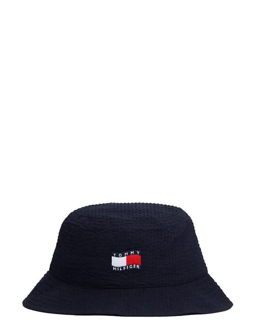 Tommy Hilfiger | Wavy Flag Seersucker Bucket Hat | L/XL