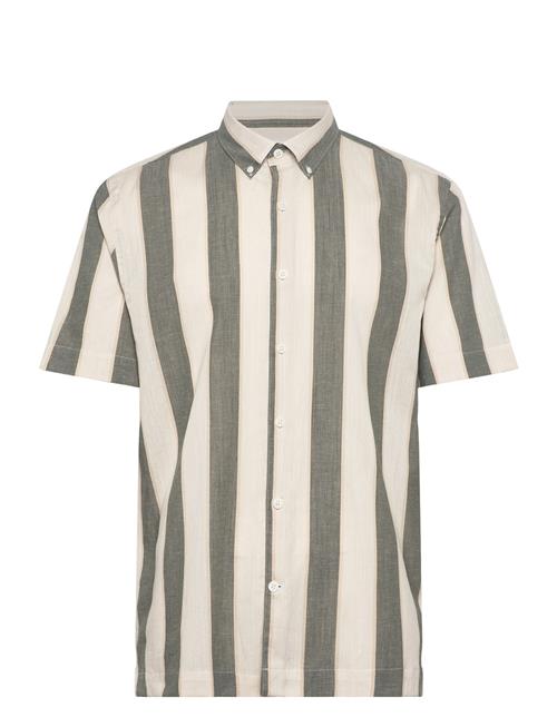 Lindbergh | Striped Linen/Cotton Shirt S/S | XL