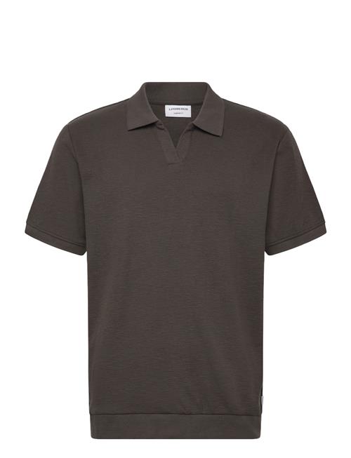 Lindbergh | Open Collar Structure Rib Polo | M