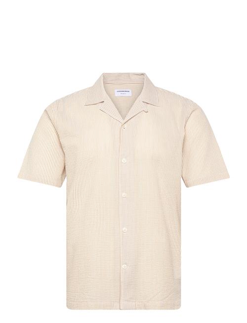 Lindbergh | Striped Seersucker Resort Shirt S/S | S