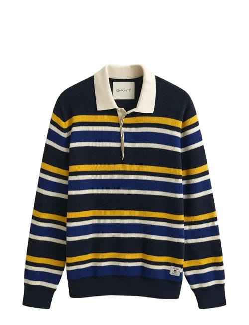 GANT | Striped Cotton Rib Polo | XXL