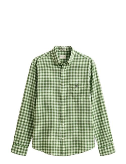 GANT | Reg Cotton Linen Gingham Shirt | M
