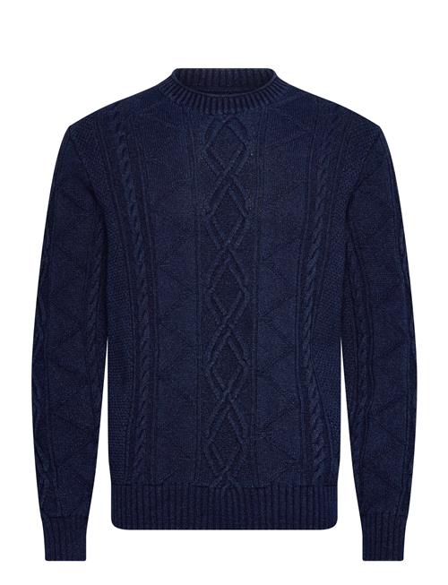 Se GANT | Indigo Cable C-Neck | XXL hos Booztlet