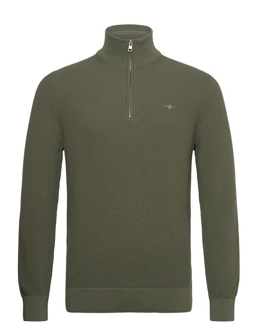 GANT | Waffle Knit Half-Zip Sweater | XXL