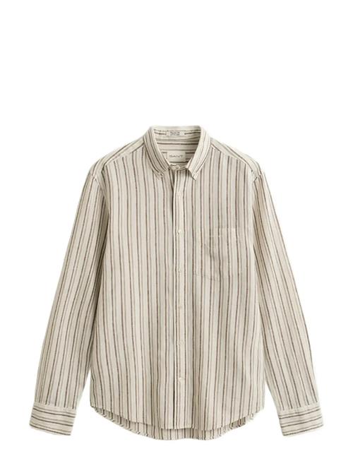 GANT | Reg Cotton Linen Stripe Shirt | XXL