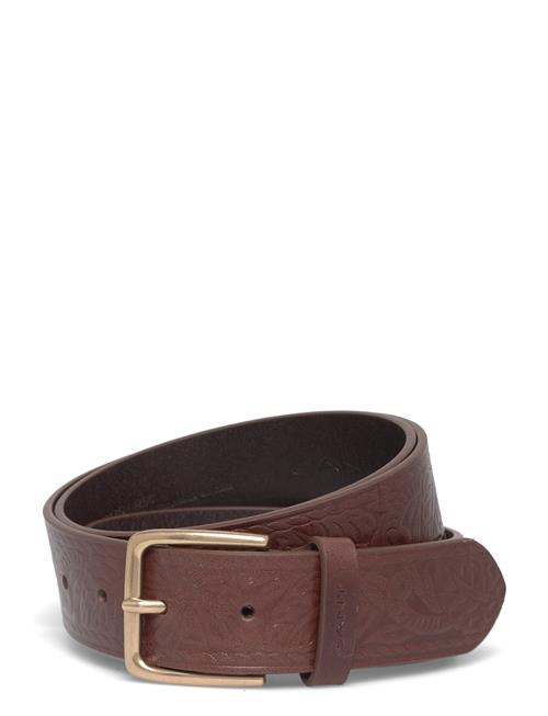 GANT | Allover Patterned Leather Belt | 105