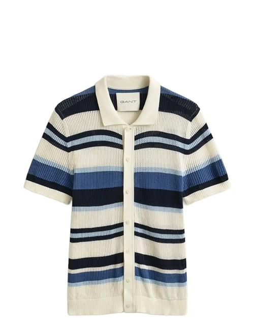 GANT | Striped Texture Polo | S