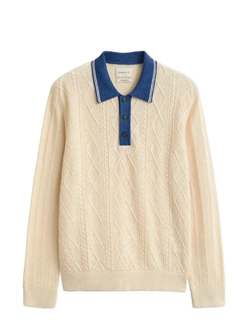 GANT | Linen Cotton Silk Blend Cable Polo | XL