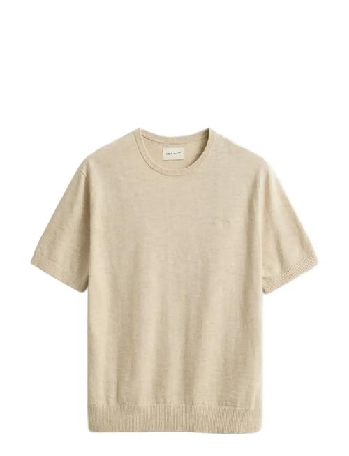 GANT | Slub Cotton Linen Ss C-Neck | S