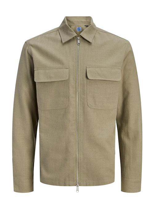 Jack & Jones | Jprblurayle Linen Blend Zip Ls Shirt Smu | L