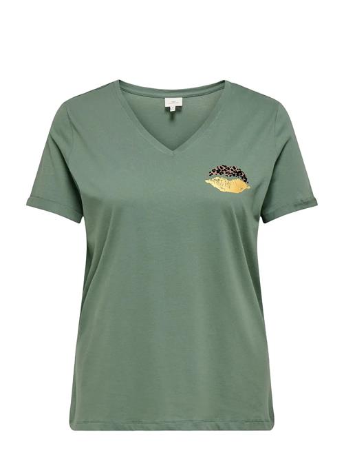 ONLY Carmakoma | Carbea Ss V-Neck Tee Jrs | 50-52