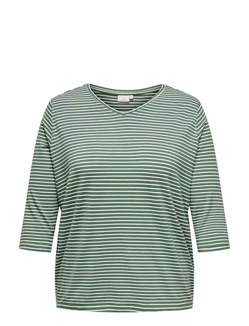 ONLY Carmakoma | Carlina 3/4 Sleeve V-Neck Blouse Jrs | 46-48