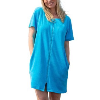 Trofé Trofe Short Sleeved Beachrobe Turkise 3XL Dame