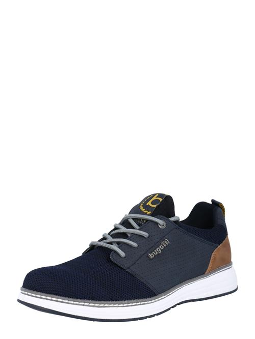 bugatti Sneaker low 'Colby'  mørkeblå / brun / sennep