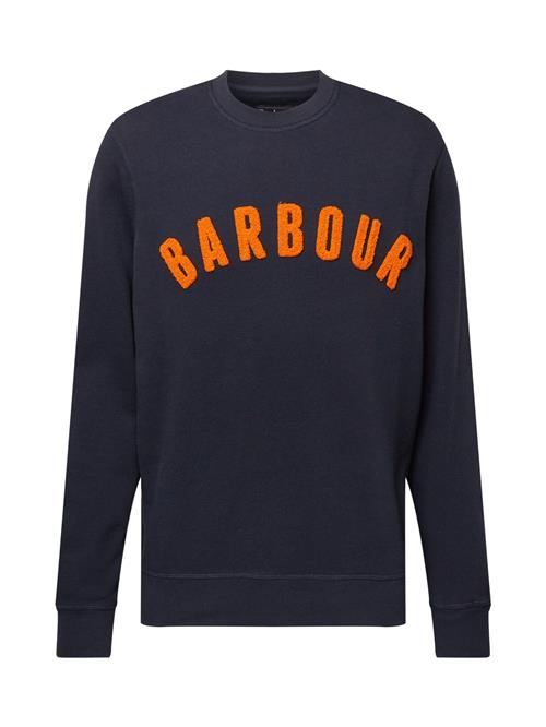 Barbour Sweatshirt  navy / mandarin