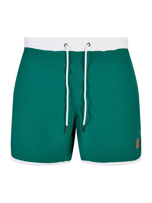 Urban Classics Badeshorts  grøn / hvid