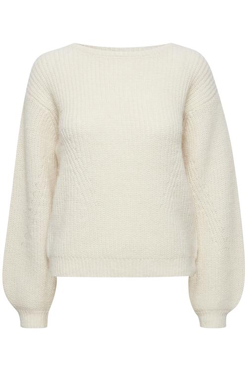 PULZ Jeans Pullover 'IRIS'  elfenben