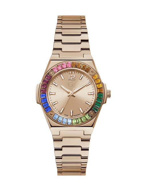 Gc Analogt ur  blå / guld / grøn / lys pink