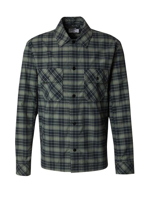 DAN FOX APPAREL Skjorte 'Koray'  grøn / mørkegrøn / sort