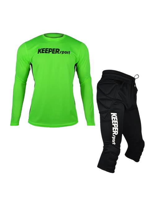 KEEPERsport Træningsdragt  lime / sort / hvid