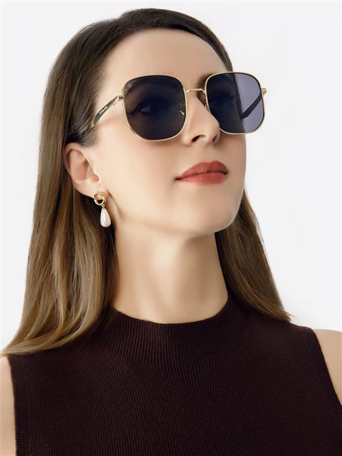 Victoria Hyde Solbriller 'Danny'  guld / sort