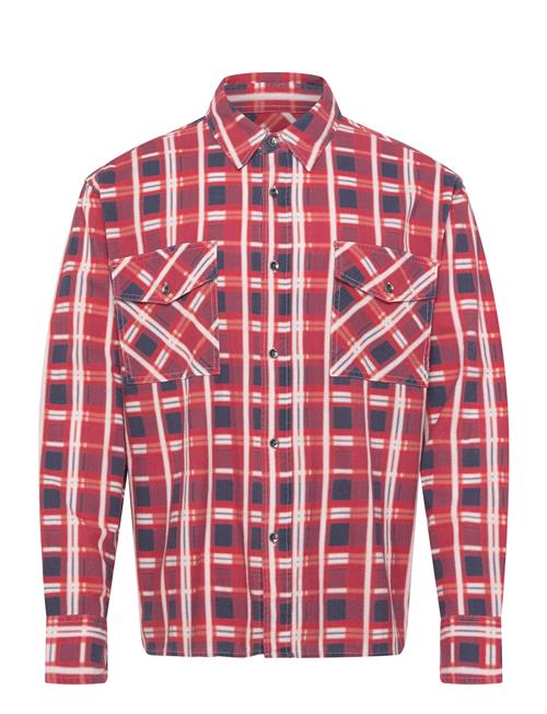 NEUW | Printed Check Utility Shirtcarmine | M