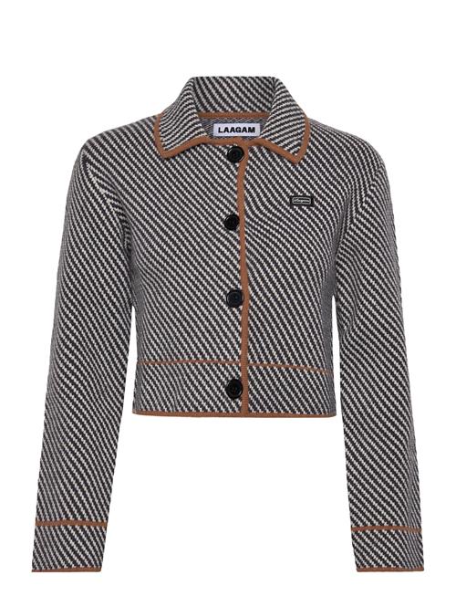 Laagam | Beverly Grey Striped Cardigan | XS