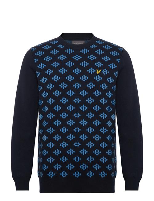 Lyle & Scott Sport | Golf Crew Neck Cotton Argyle Jumper | M