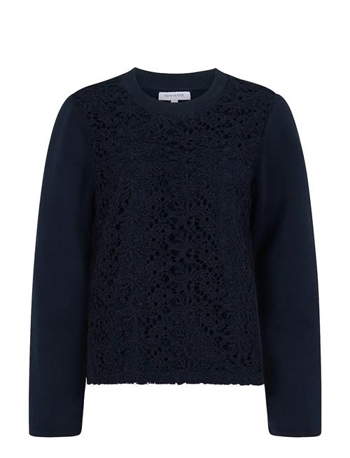 Newhouse | Junie Lace College Sweater | M
