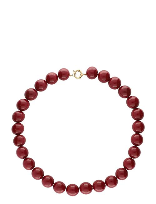 My Jewellery | Necklace Beads Big Wine Red | ONE SIZE