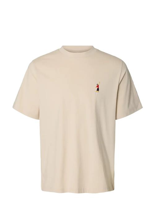Selected | Slhreg-Ripley Ss Emb Tee Ex | L