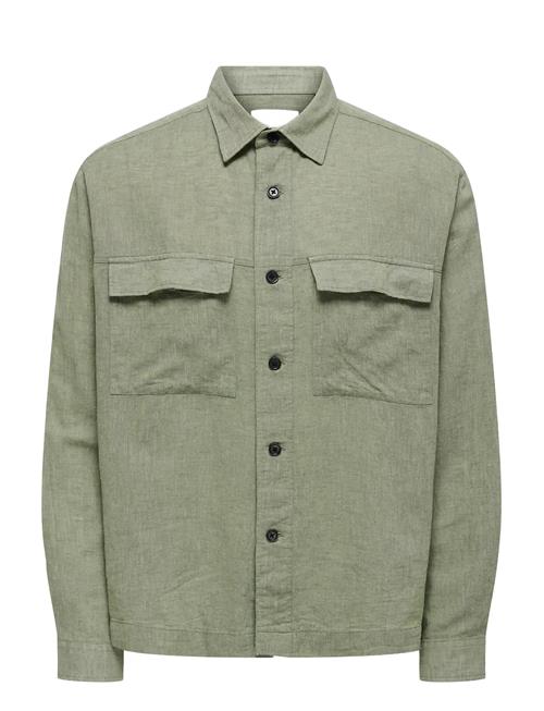 ONLY & SONS | Onscaiden Ls Overshirt Linen Blend | XS